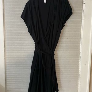 Old navy black wrap XL dress